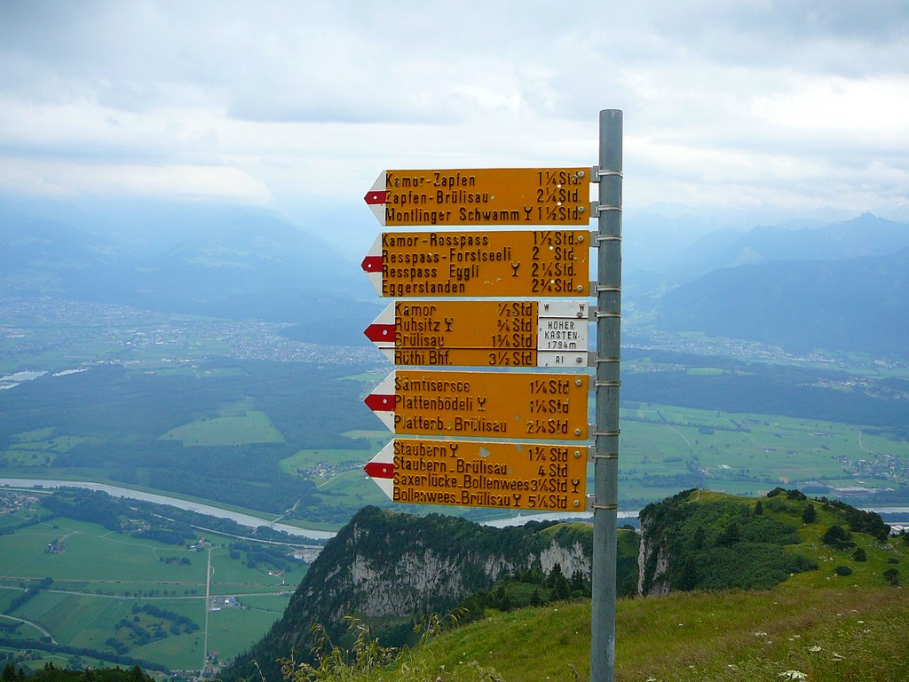 Hiking Hoher Kasten in Switzerland