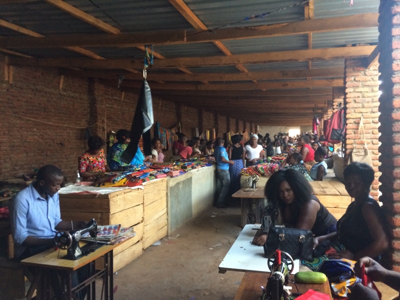 The fabric market in Lilongwe