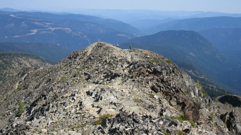 Looking down from the summit of Frosty Mountain