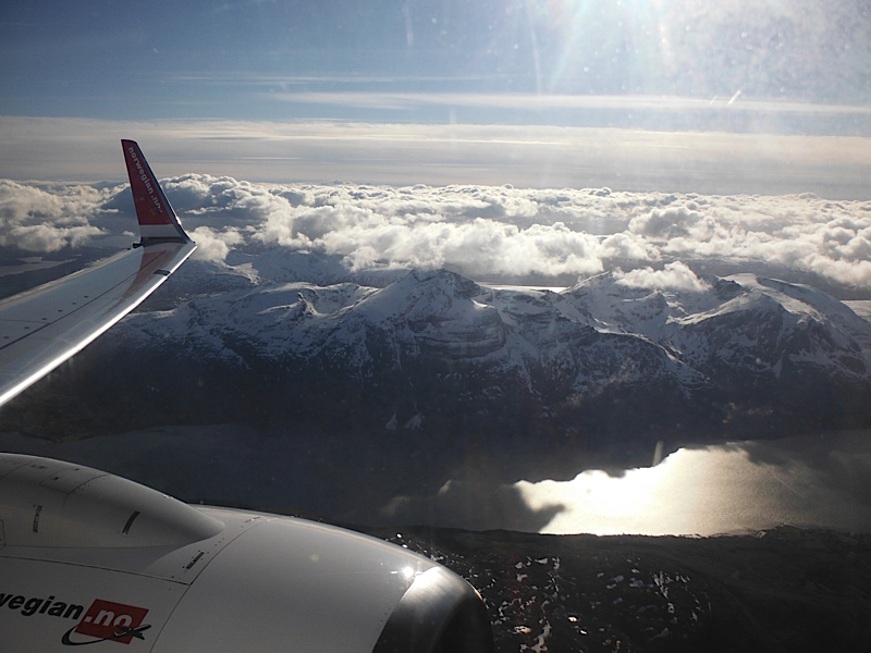 Flying into Tromso