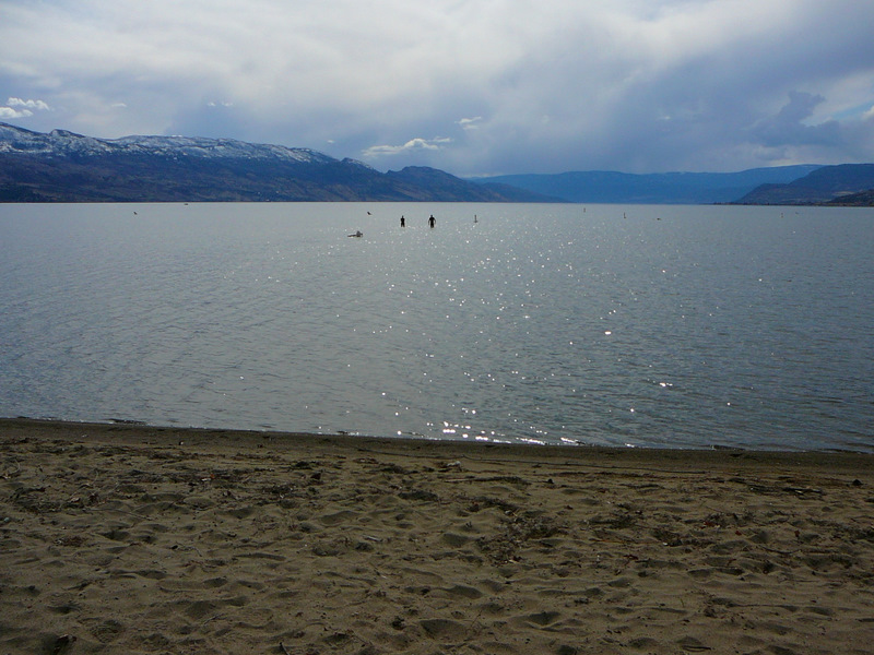 Sunny April Lake Swim