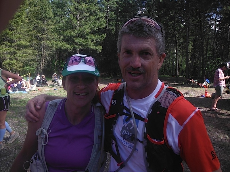 Chris and Ellen at Sun Mountain 50km